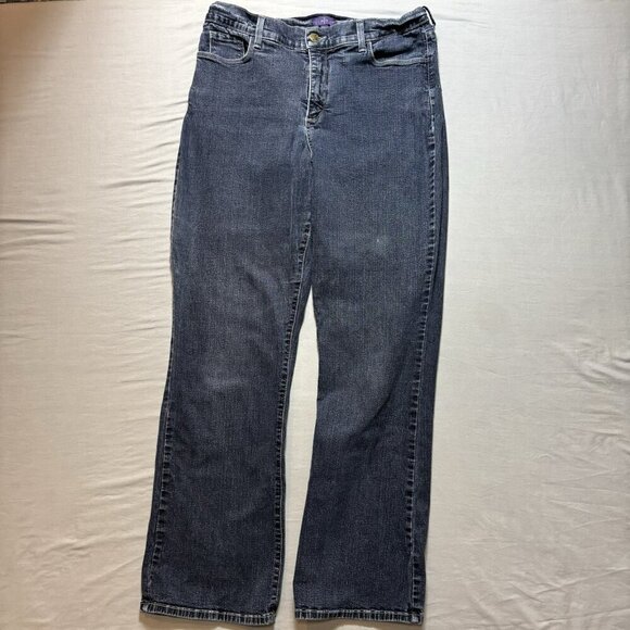 NYDJ Women's Plus Size 16 Bootcut Dark Wash High Rise Jeans Made in the USA - Picture 1 of 7